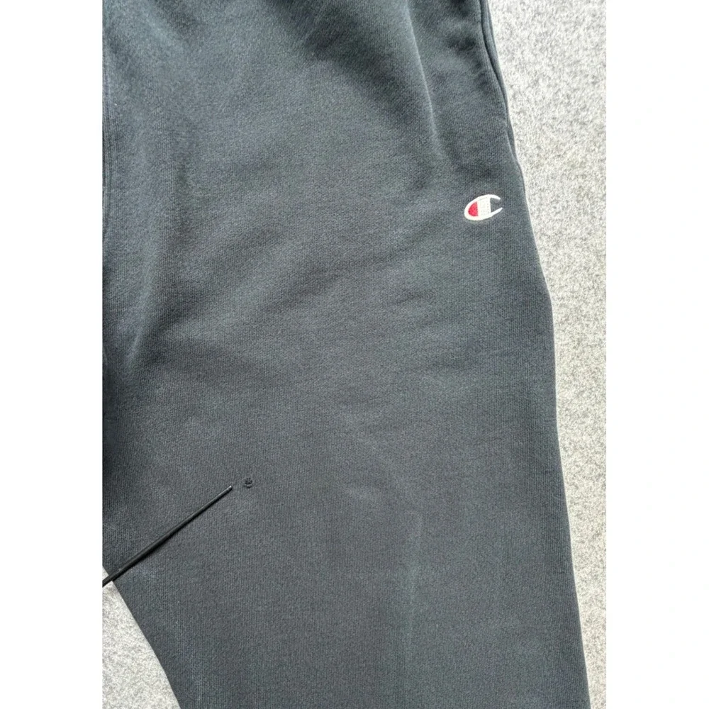 Vintage Champion Reverse Weave Sweatpants Mens XL Black Fleece Joggers Logo 90s
